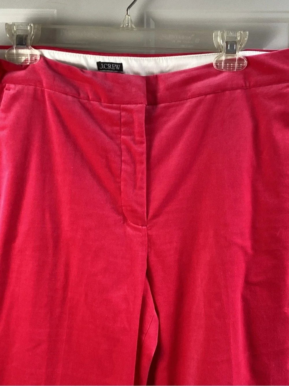 J. Crew Pink Kate Straight-Leg Pants corduroy